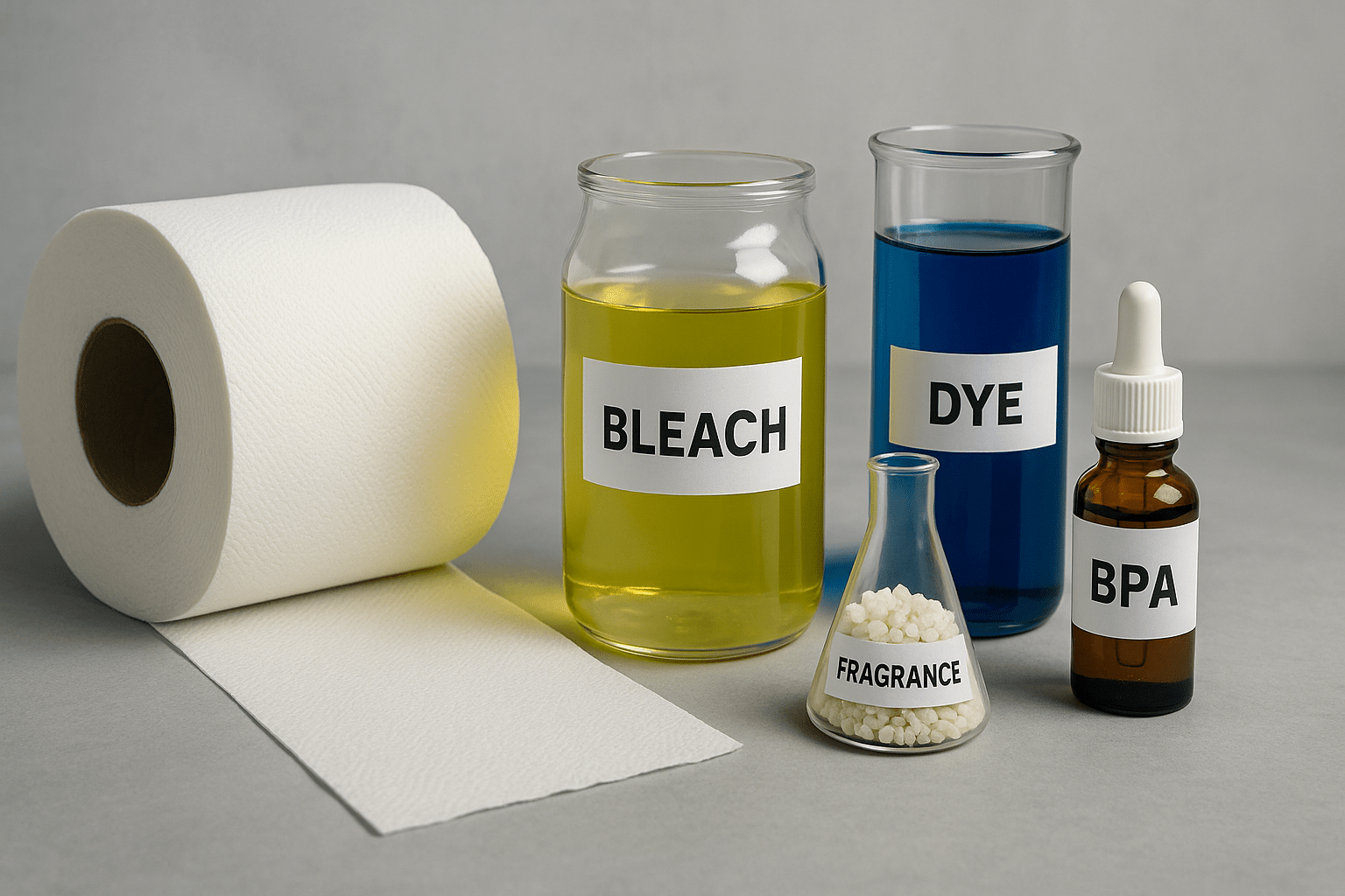 Produits chimiques dans le papier toilette : quels dangers pour la santé et l’environnement ? - Peepoo Image