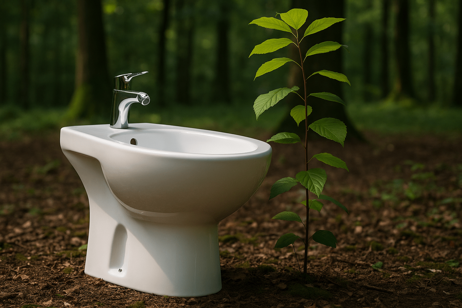 Combien d’arbres peut-on sauver avec un bidet ? - Peepoo Image