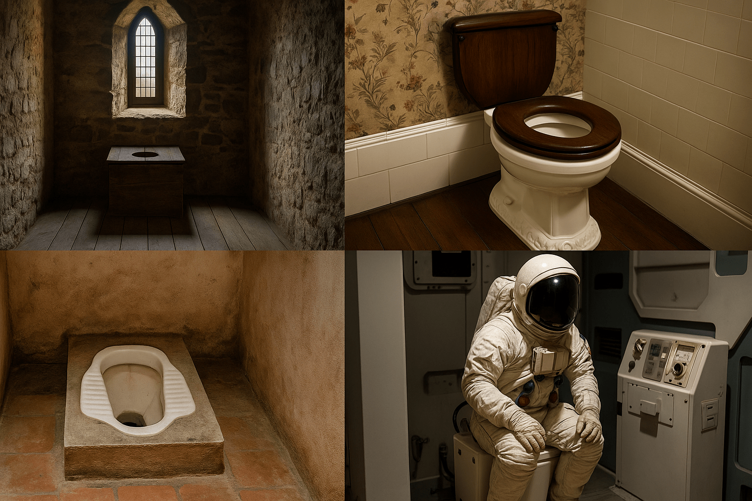Les grands moments de l’histoire des toilettes : du Moyen Âge aux toilettes spatiales - Peepoo